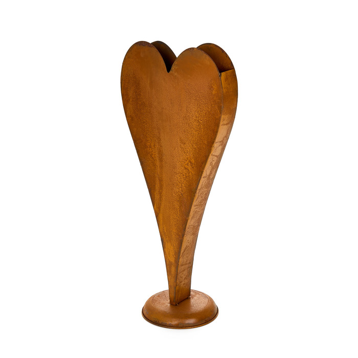 Cuore con piedistallo H62 cm