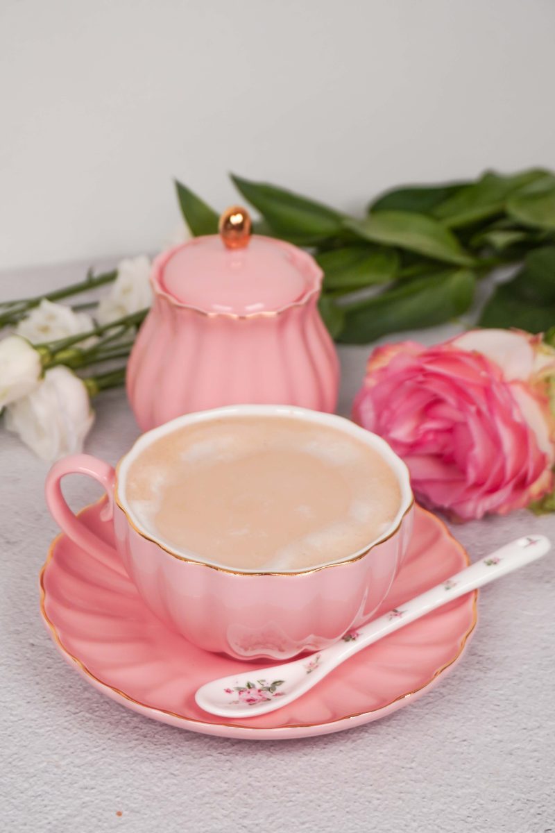 tazza con piattino royal rose