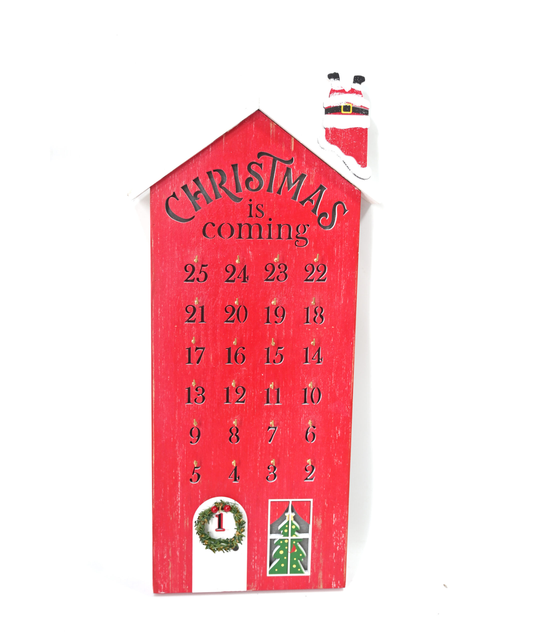 casetta rossa calendario dell'avvento