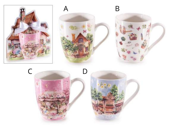 Tazza spring village con confezione regalo